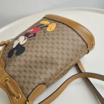 Gucci, x Disney Mickey Bucket Bag, Small, Brown, Very Very  Good - Image 19