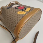 Gucci, x Disney Mickey Bucket Bag, Small, Brown, Very Very  Good - Image 20