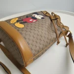 Gucci, x Disney Mickey Bucket Bag, Small, Brown, Very Very  Good - Image 22
