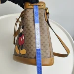 Gucci, x Disney Mickey Bucket Bag, Small, Brown, Very Very  Good - Image 47