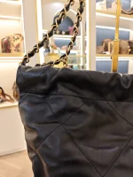 Chanel, Chanel 22, Small, Black, Like New - Image 19