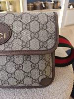 Gucci, GG Supreme Belt Bag, , Beige, Very Very  Good - Image 4