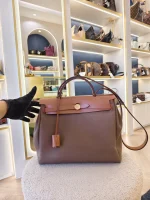 Hermes, Herbag Zip 31, 31", Etoupe, Like New - Image 3
