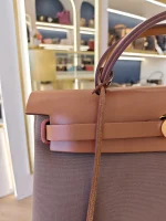 Hermes, Herbag Zip 31, 31", Etoupe, Like New - Image 9