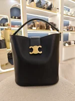 Celine, Celine Medium Bucket Louise, Medium, Black, Like New - Image 6