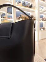 Celine, Celine Medium Bucket Louise, Medium, Black, Like New - Image 14