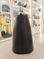 Celine, Celine Medium Bucket Louise, Medium, Black, Like New - Image 19