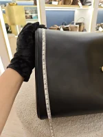 Celine, Celine Medium Bucket Louise, Medium, Black, Like New - Image 43