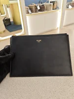 Celine, Celine Medium Bucket Louise, Medium, Black, Like New - Image 47