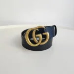 Gucci, Marmont Thin Leather Belt , 75/30, Black, Very Very  Good - Image 2