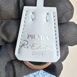 Prada, Re-Edition 2000 Terry Mini Bag, Mini, Blue, Very Good - Image 16
