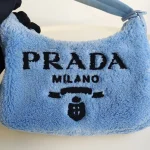 Prada, Re-Edition 2000 Terry Mini Bag, Mini, Blue, Very Good - Image 18