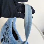 Prada, Re-Edition 2000 Terry Mini Bag, Mini, Blue, Very Good - Image 35