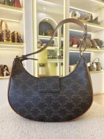 Celine, [Celine] Ava Triomphe, Medium, Brown, Very Very  Good - Image 10
