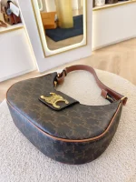 Celine, [Celine] Ava Triomphe, Medium, Brown, Very Very  Good - Image 23