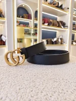 Gucci, Marmont Leather Belt, 90/36, Black, Very Very  Good - Image 3