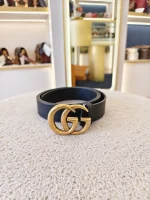 Gucci, Marmont Leather Belt, 90/36, Black, Very Very  Good - Image 4