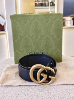 Gucci, Marmont Leather Belt, 75/30, Black, Very Very  Good - Image 2
