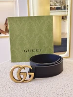 Gucci, Marmont Leather Belt, 75/30, Black, Very Very  Good - Image 3