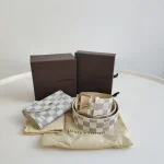 Louis Vuitton, Ceinture Pochette Solo, 80/32, White, Like New - Image 2