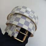 Louis Vuitton, Ceinture Pochette Solo, 80/32, White, Like New - Image 3