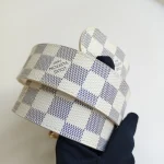 Louis Vuitton, Ceinture Pochette Solo, 80/32, White, Like New - Image 6
