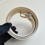 Louis Vuitton, Ceinture Pochette Solo, 80/32, White, Like New - Image 9