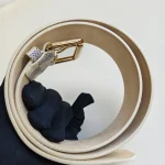 Louis Vuitton, Ceinture Pochette Solo, 80/32, White, Like New - Image 10