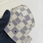 Louis Vuitton, Ceinture Pochette Solo, 80/32, White, Like New - Image 11