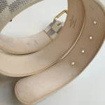 Louis Vuitton, Ceinture Pochette Solo, 80/32, White, Like New - Image 18