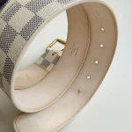 Louis Vuitton, Ceinture Pochette Solo, 80/32, White, Like New - Image 19