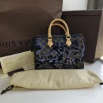 Louis Vuitton, Limited Edition Monogram Fleur de Jais Speedy 30, 30, Brown, Like New - Image 2