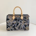 Louis Vuitton, Limited Edition Monogram Fleur de Jais Speedy 30, 30, Brown, Like New - Image 3
