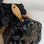 Louis Vuitton, Limited Edition Monogram Fleur de Jais Speedy 30, 30, Brown, Like New - Image 7