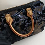 Louis Vuitton, Limited Edition Monogram Fleur de Jais Speedy 30, 30, Brown, Like New - Image 9