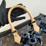 Louis Vuitton, Limited Edition Monogram Fleur de Jais Speedy 30, 30, Brown, Like New - Image 11