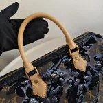 Louis Vuitton, Limited Edition Monogram Fleur de Jais Speedy 30, 30, Brown, Like New - Image 12