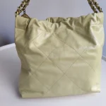 Chanel, 22 Tote bag, Small, Yellow, Very Very  Good - Image 15