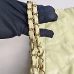 Chanel, 22 Tote bag, Small, Yellow, Very Very  Good - Image 49