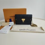 Louis Vuitton, Vavin Chain Wallet, , Black, Like New - Image 2