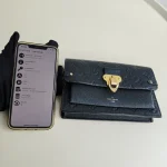 Louis Vuitton, Vavin Chain Wallet, , Black, Like New - Image 26