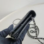 Chanel, Camellia WOC,  7.5", Black, Very Very  Good - Image 6