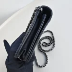 Chanel, Camellia WOC,  7.5", Black, Very Very  Good - Image 7