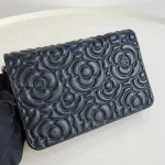 Chanel, Camellia WOC,  7.5", Black, Very Very  Good - Image 9