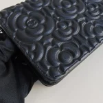 Chanel, Camellia WOC,  7.5", Black, Very Very  Good - Image 10