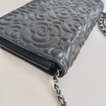 Chanel, Camellia WOC,  7.5", Black, Very Very  Good - Image 12