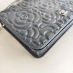 Chanel, Camellia WOC,  7.5", Black, Very Very  Good - Image 14