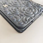 Chanel, Camellia WOC,  7.5", Black, Very Very  Good - Image 15