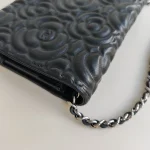 Chanel, Camellia WOC,  7.5", Black, Very Very  Good - Image 16