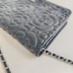Chanel, Camellia WOC,  7.5", Black, Very Very  Good - Image 17